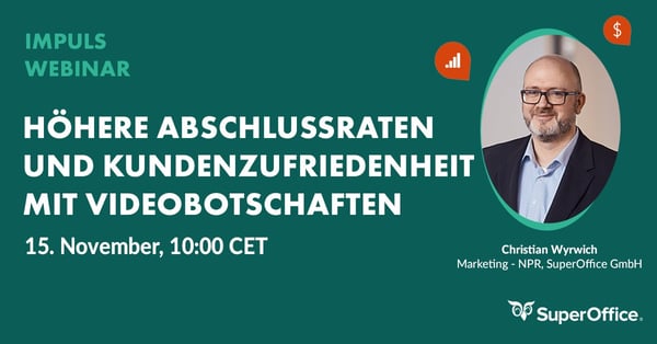 Impuls Webinar MailVideo für SuperOffice