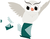 Illustration des SuperOffice-Maskottchens Hugo